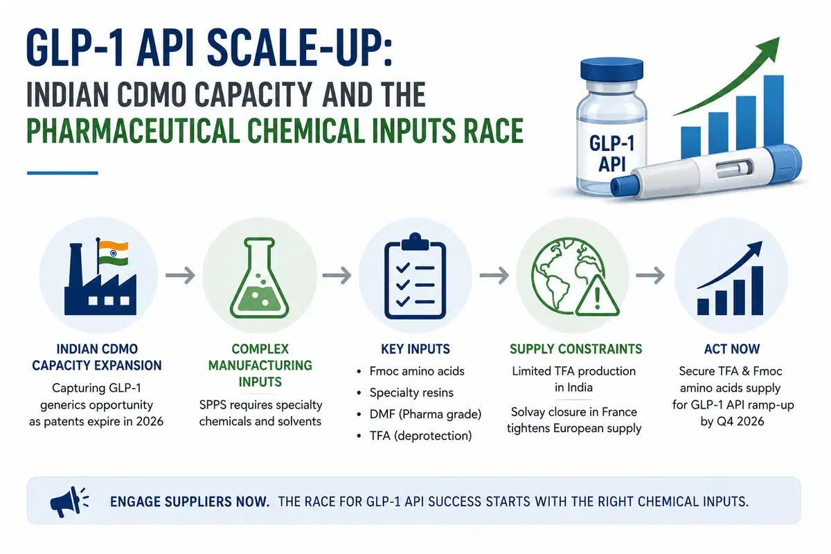 GLP-1 API 扩大规模:印度 CDMO 产能和药用化学品投入竞赛