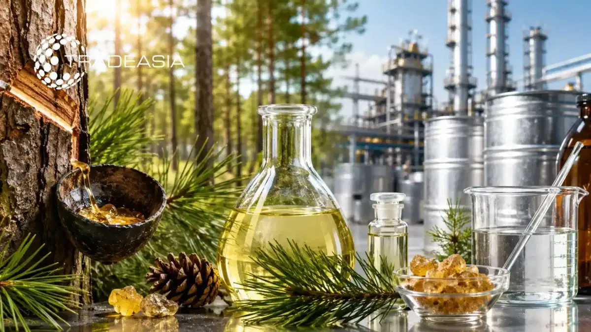 Compradores globales de goma, aceite de trementina y derivados del pino