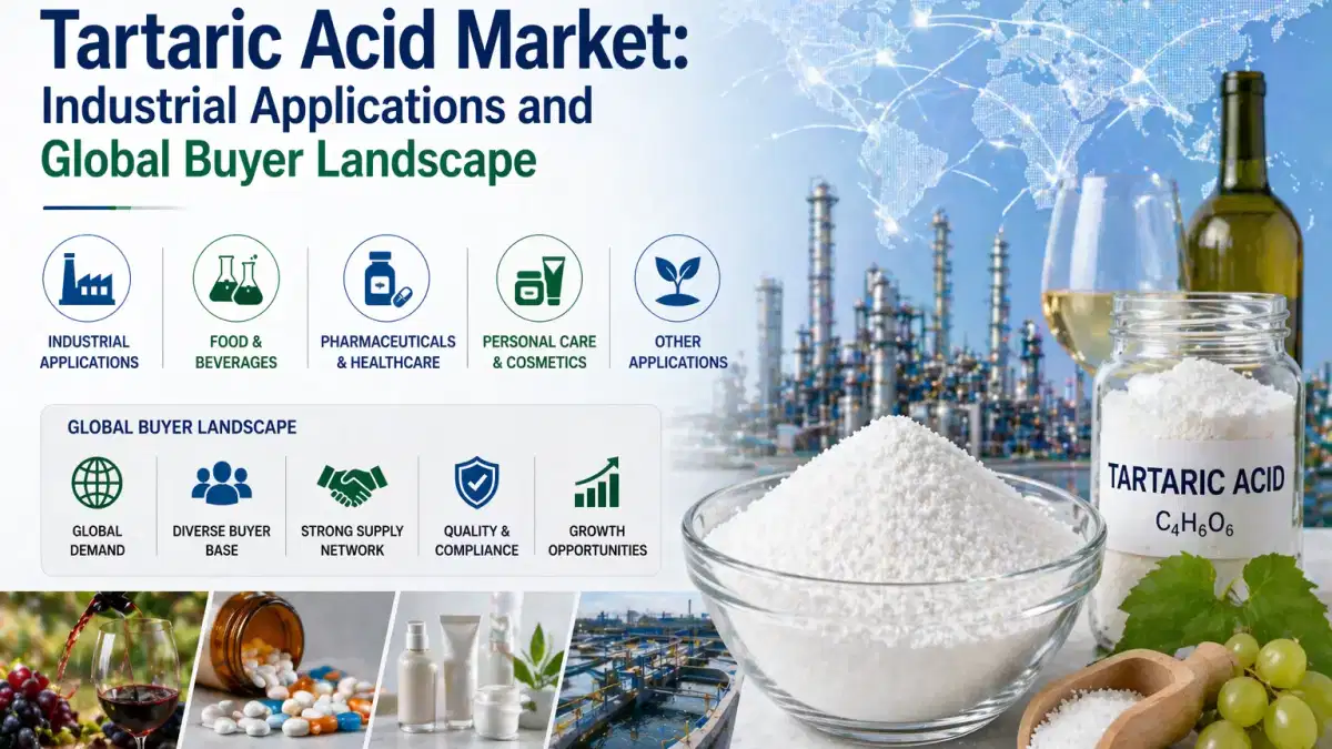 Mercado del ácido tartárico: aplicaciones industriales y panorama global de compradores